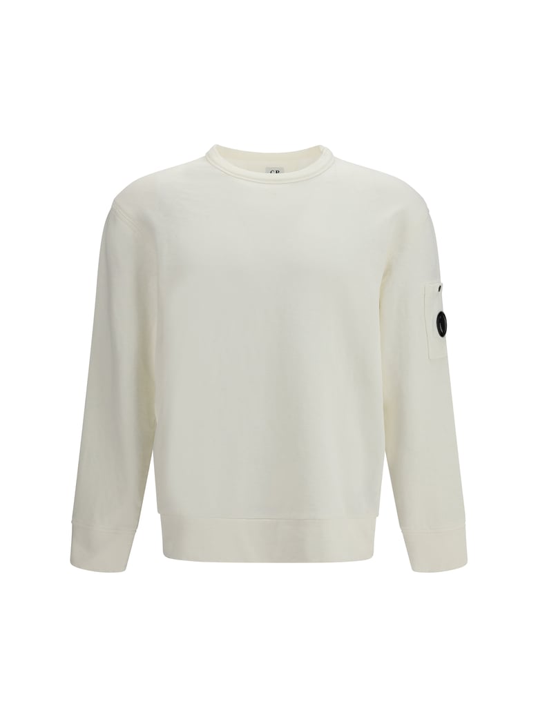 crewneck sweatshirt gauze white by Selfnex