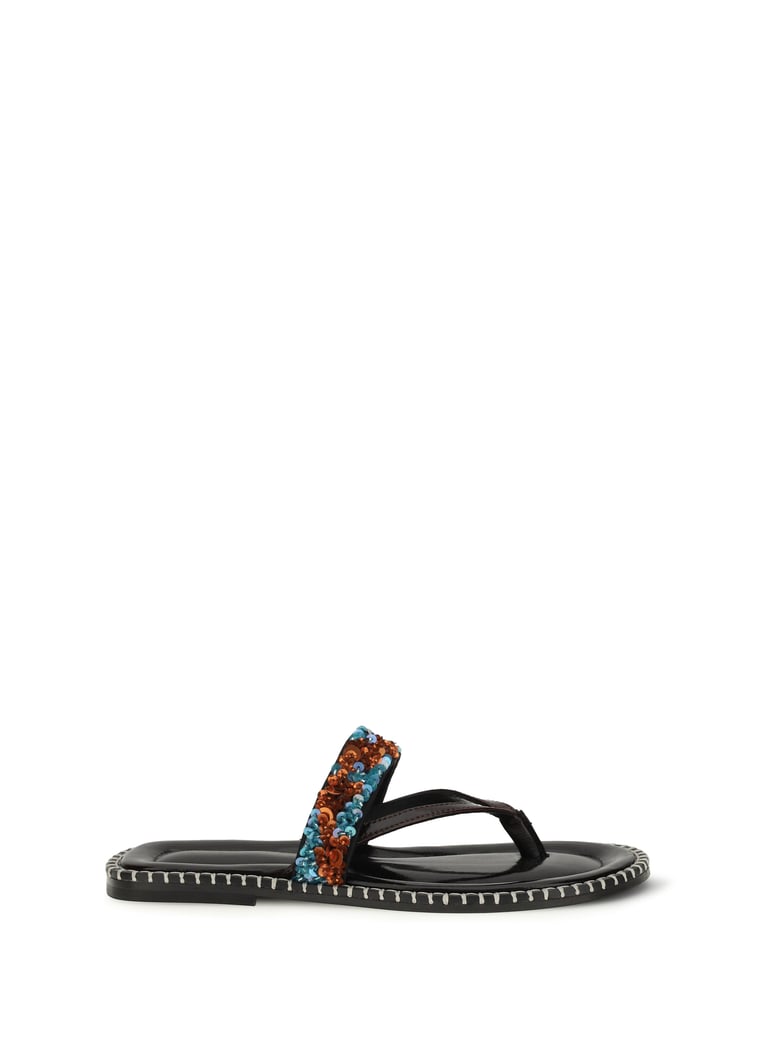 sandals slip-on turquoise by Selfnex