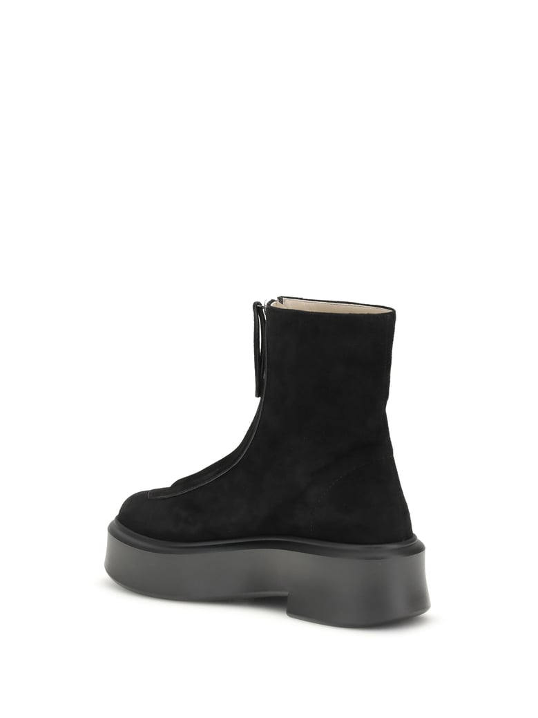 leather boots black calf by Selfnex