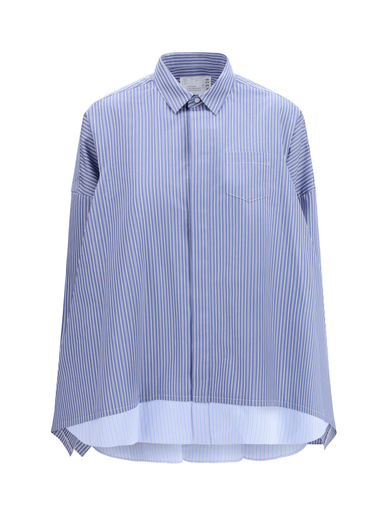 shirt poplin blue stripe by Selfnex