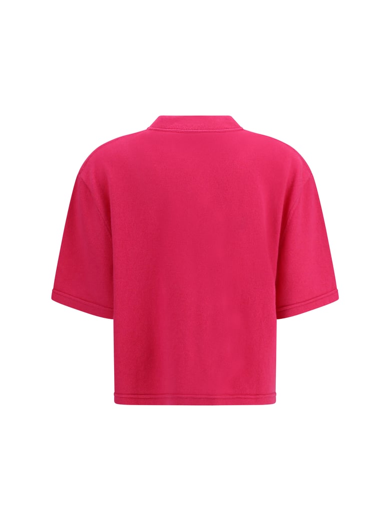 cropped t-shirt fuchsia by Selfnex
