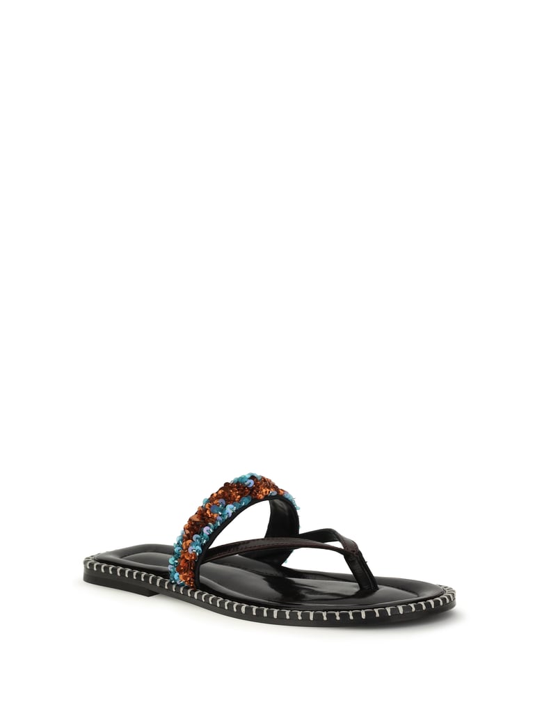 sandals slip-on turquoise by Selfnex