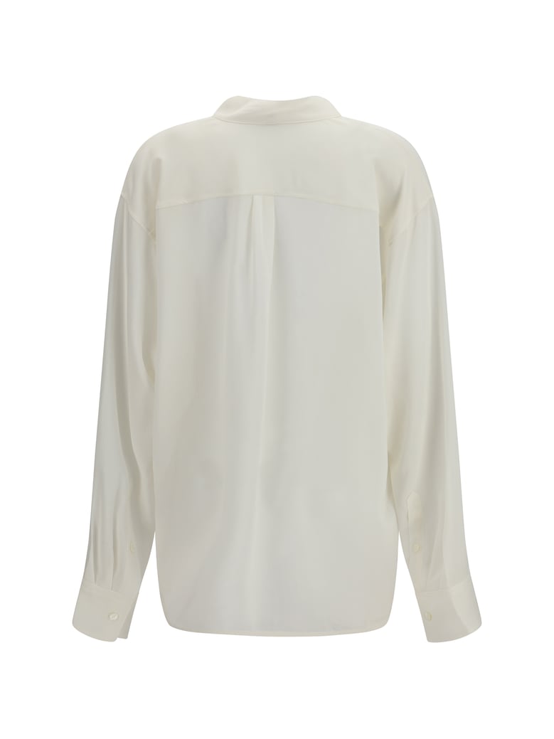 shirt layered collar milk by Selfnex