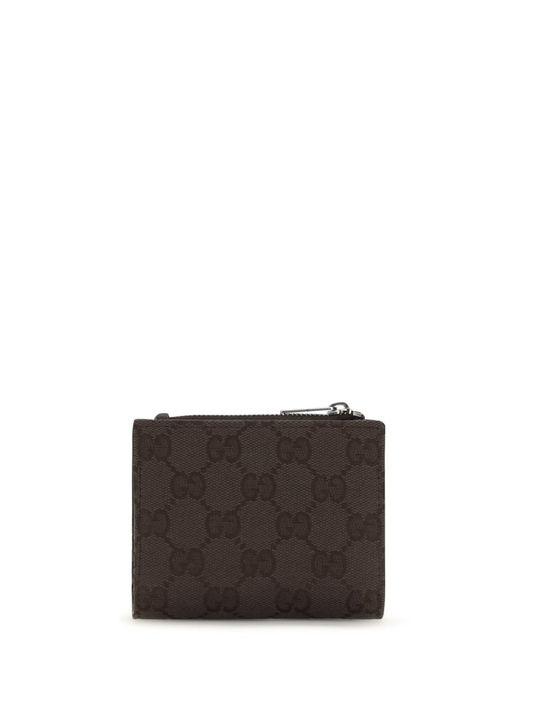 small wallet with plaque chocolate brown by Selfnex