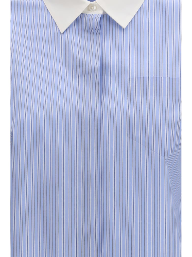 shirt blue stripe by Selfnex