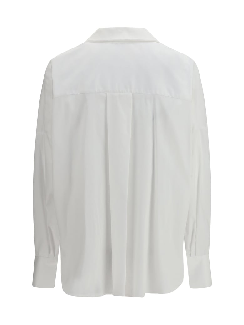 shirt with front ruching in cotton by Selfnex