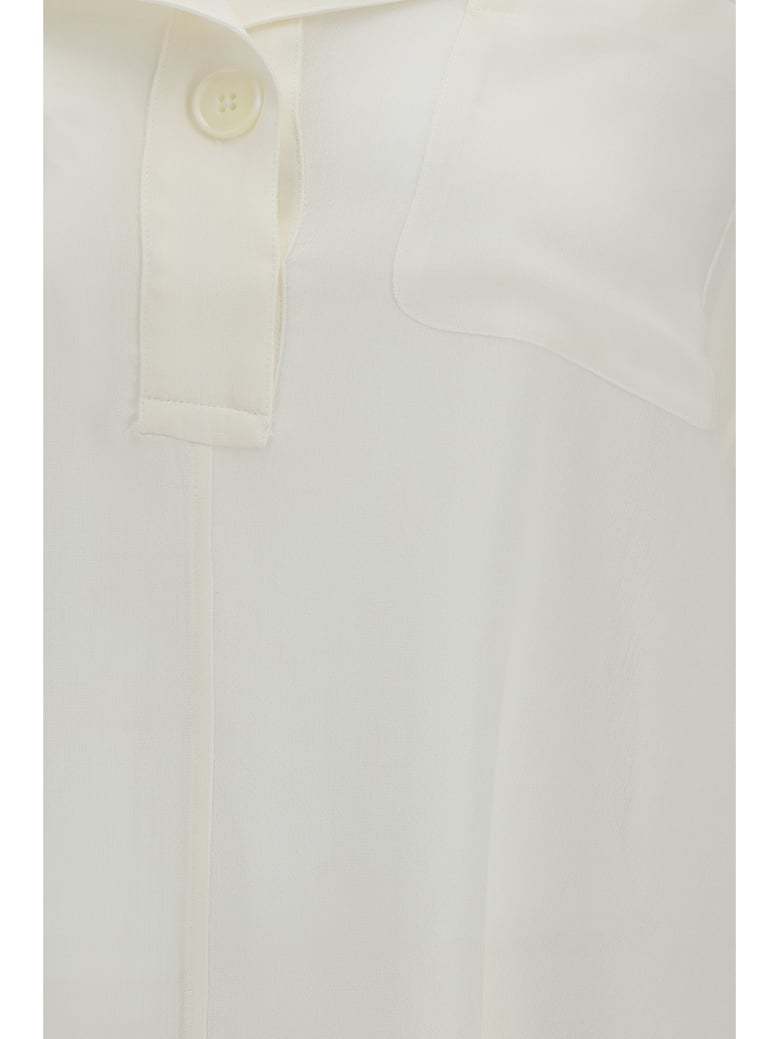 shirt layered collar milk by Selfnex