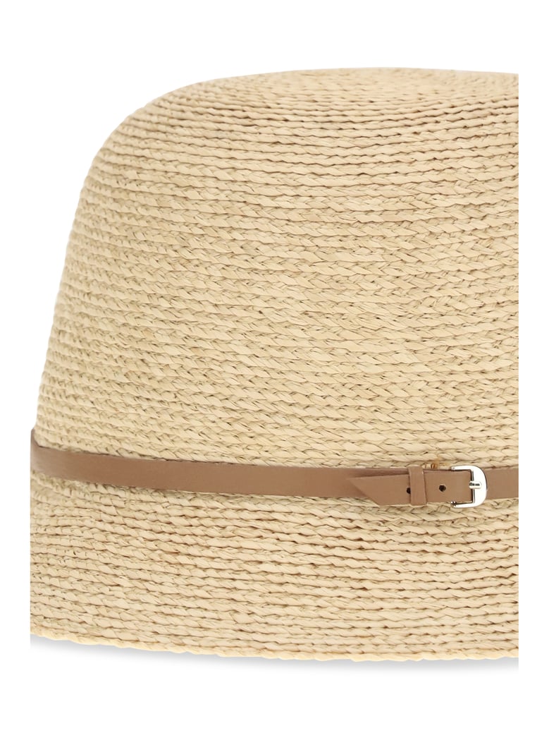 straw hat raffia natural/tan by Selfnex