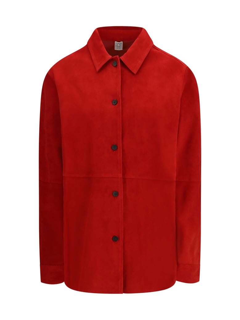 suede shirt jacket by Selfnex