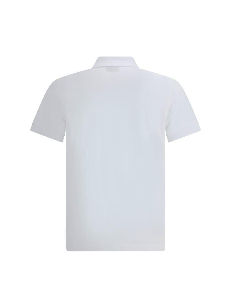 polo shirt white cotton by Selfnex