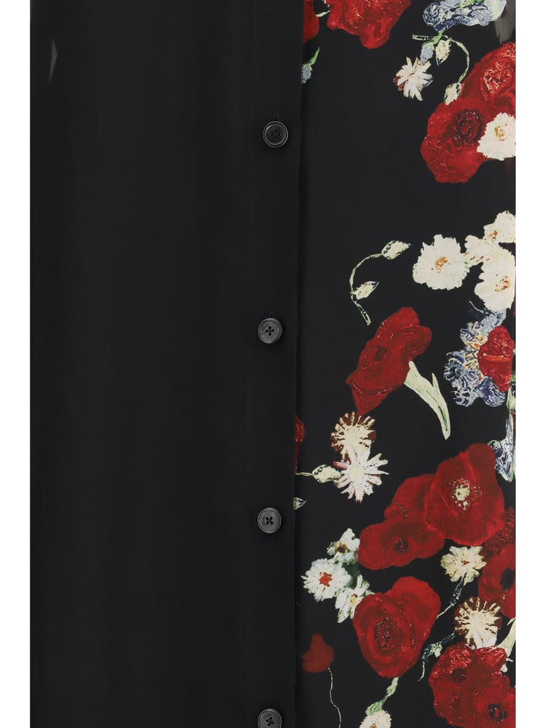 dress gloria black/red silk by Selfnex
