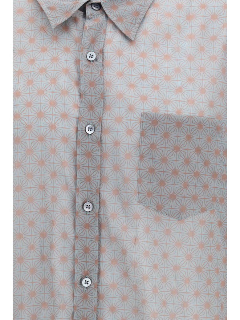 long-sleeved cotton shirt steel by Selfnex