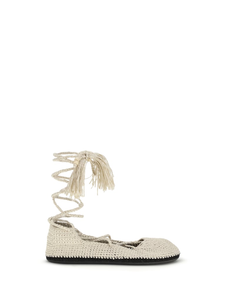 lace-up ballerinas arpa black by Selfnex