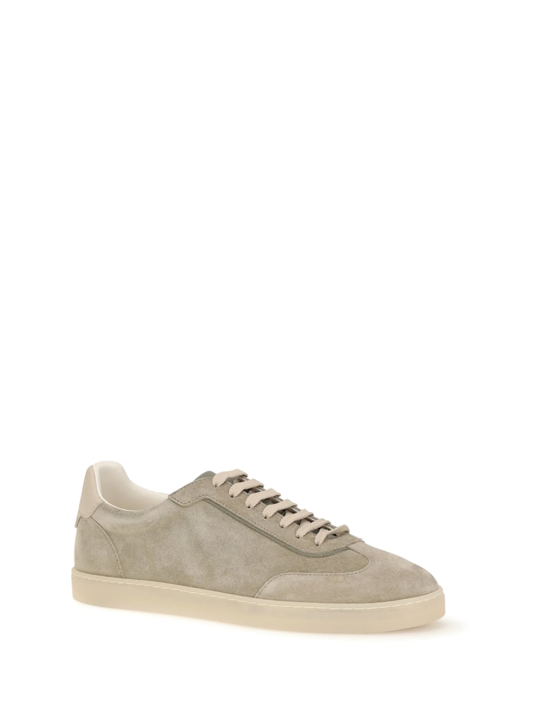 suede sneakers army washed by Selfnex
