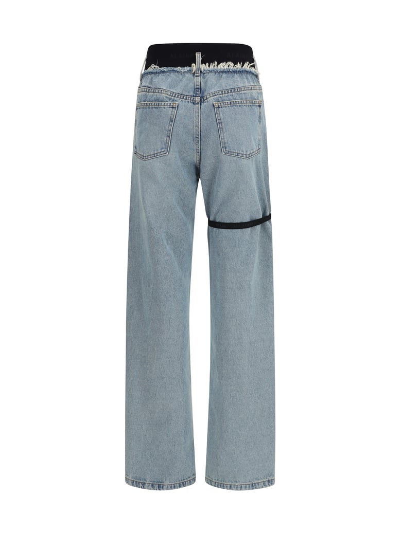 high-waisted jeans blue wash by Selfnex