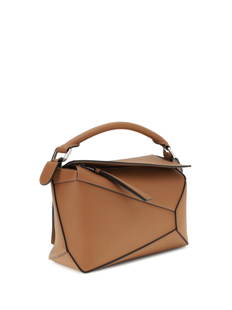 handbag puzzle tan calf leather by Selfnex