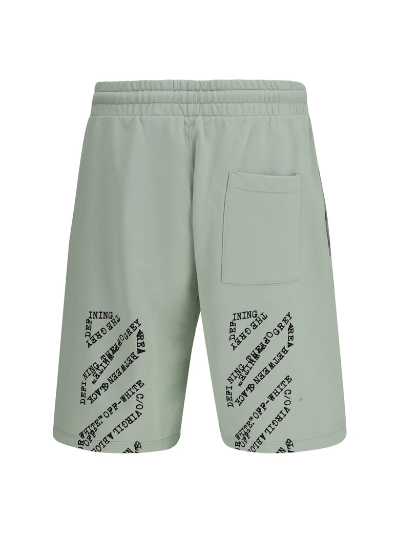 sweat shorts type machine arrow fade out mint by Selfnex