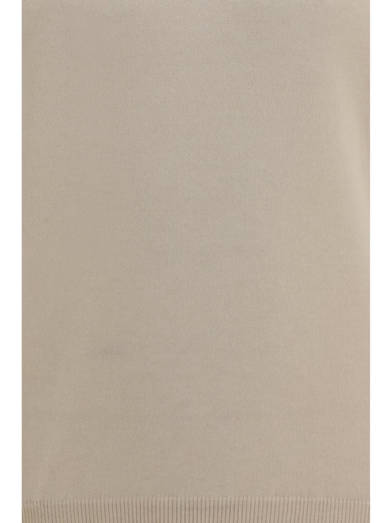 turtleneck cashmere sweater cream/grey by Selfnex