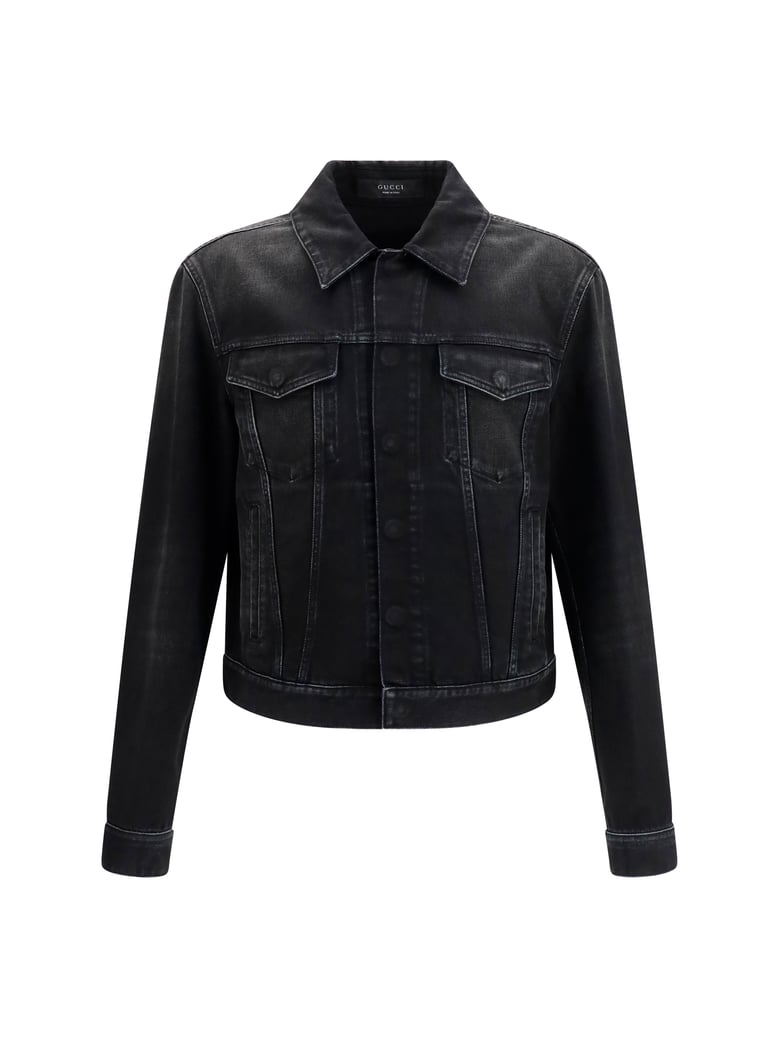 denim jacket black by Selfnex