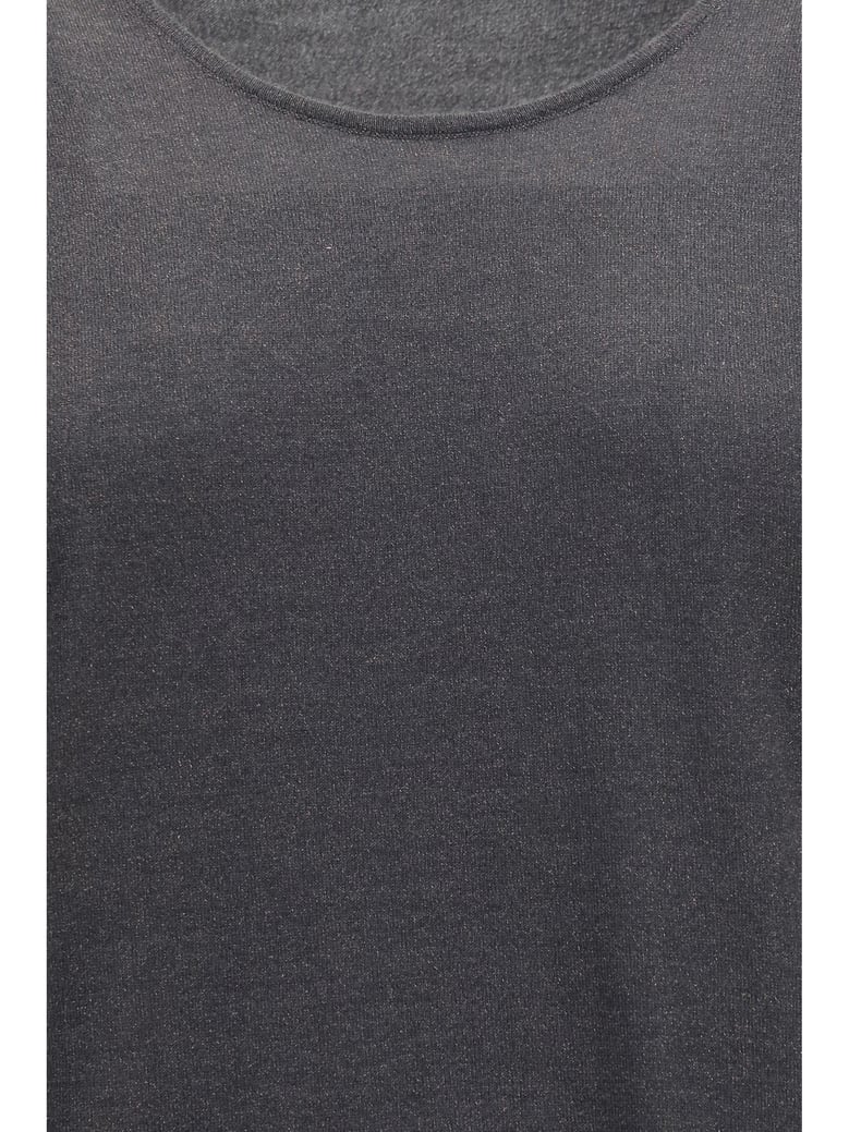 knit tank top lead grey by Selfnex