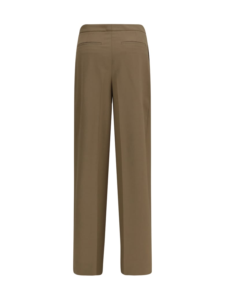 pleated pants beige by Selfnex