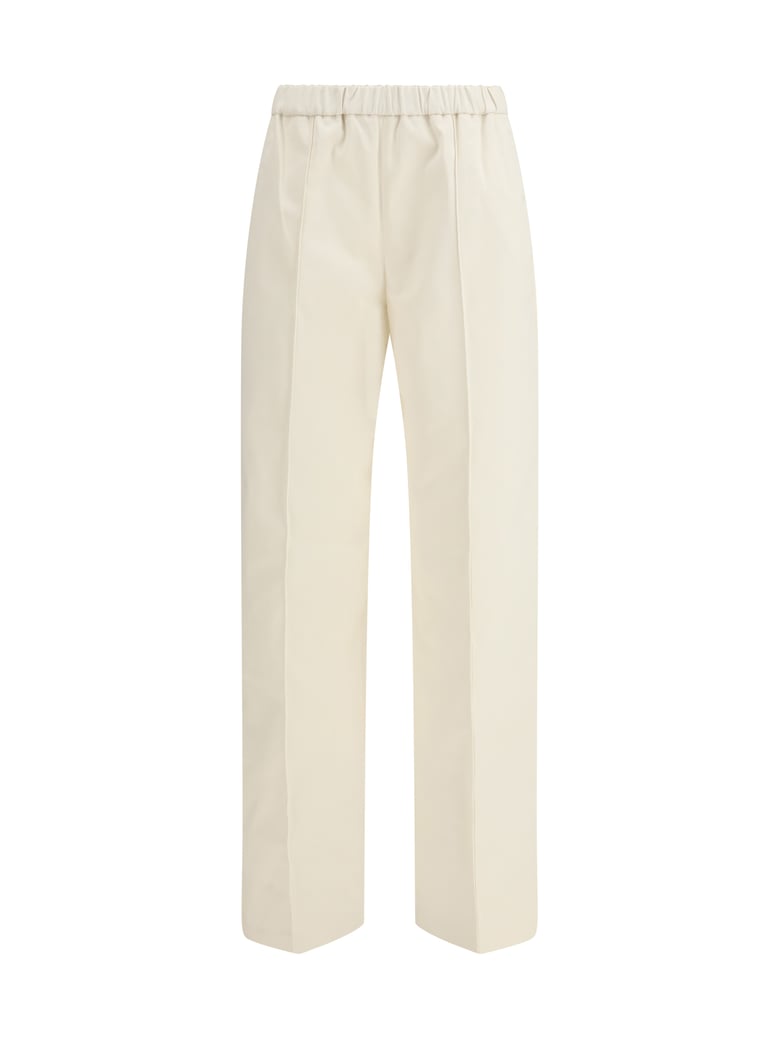 trousers cotton gabardine cream by Selfnex