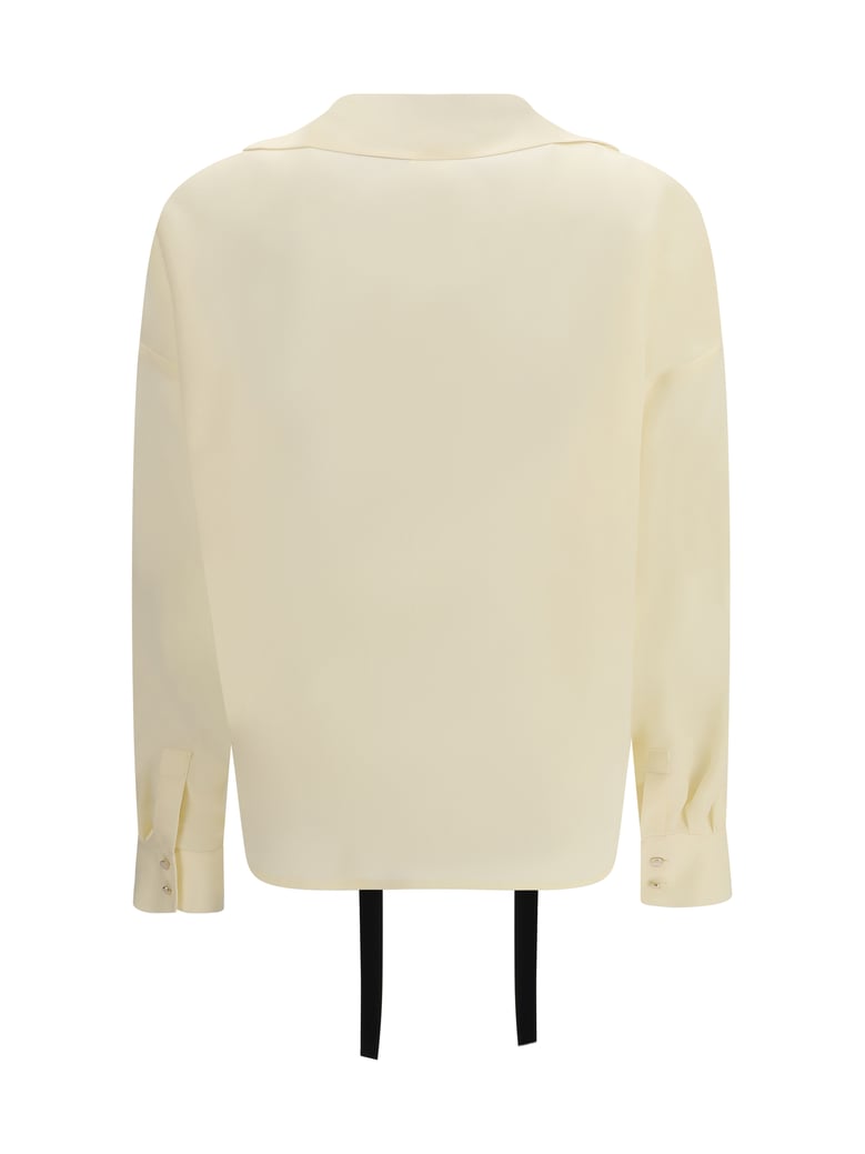 silk blouse beige by Selfnex
