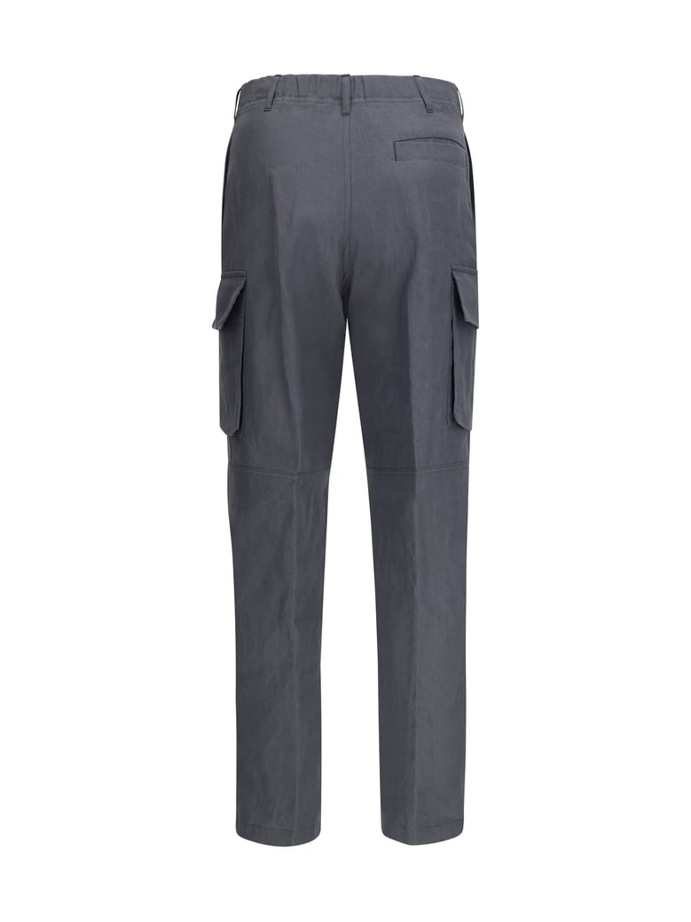pants linen-cotton grey by Selfnex