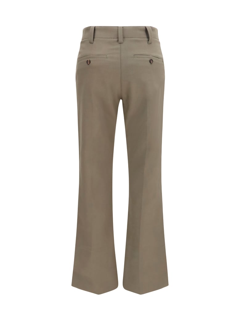 pants slim flared tea leaf by Selfnex