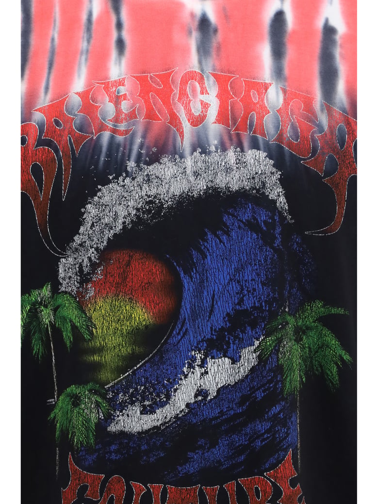 t-shirt extreme tie dye black by Selfnex