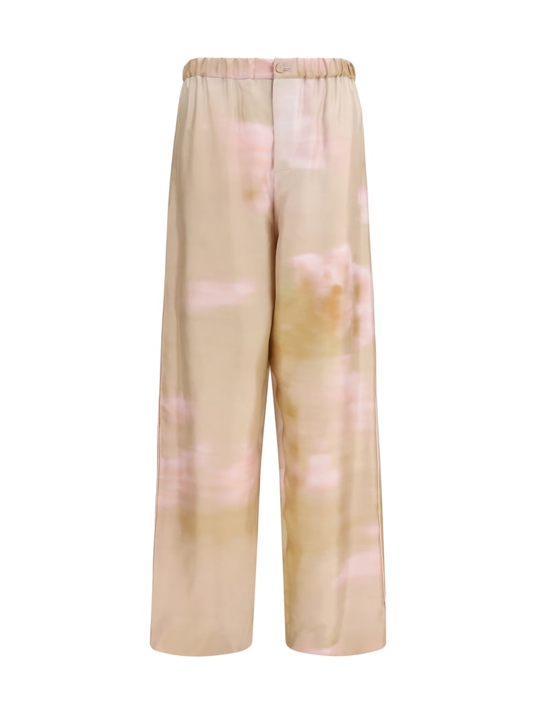 silk twill pants memento/rosae by Selfnex