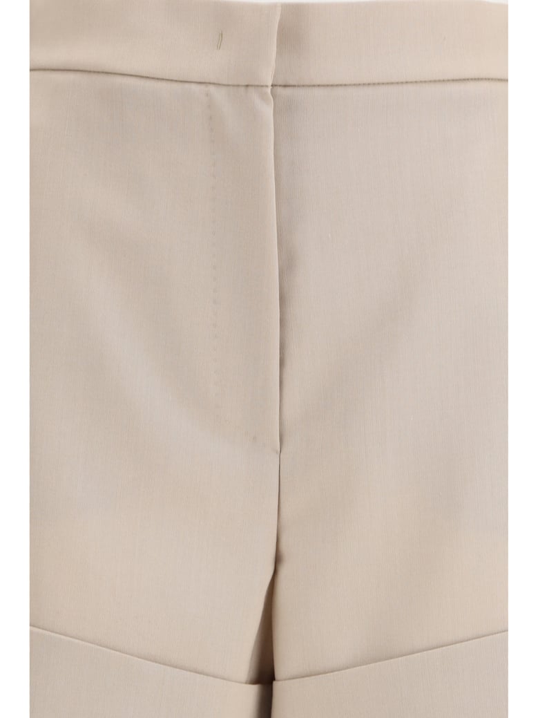 shorts mohair and silk canvas moss green by Selfnex