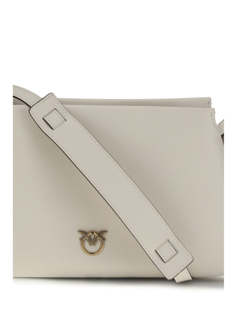 shoulder bag one two three mini white/antique gold by Selfnex