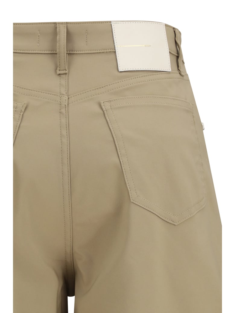 five-pocket pants taupe by Selfnex