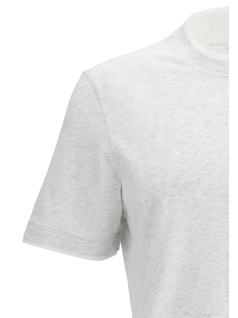 cotton t-shirt pearl/optical white by Selfnex