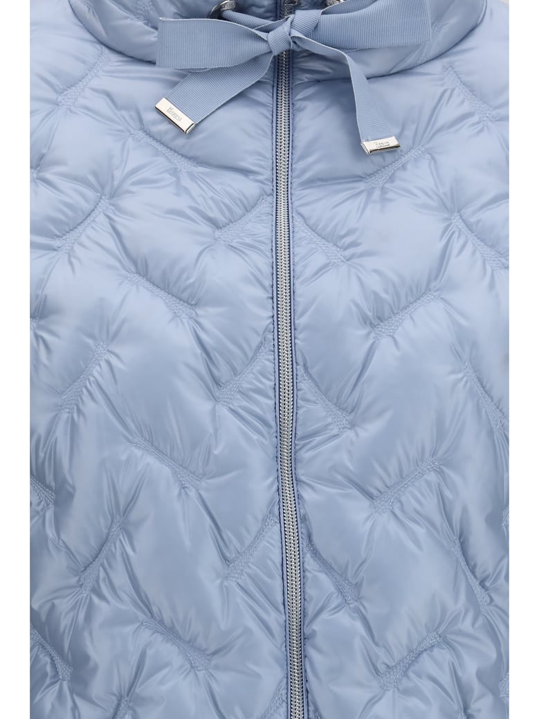 midi down jacket sky blue by Selfnex