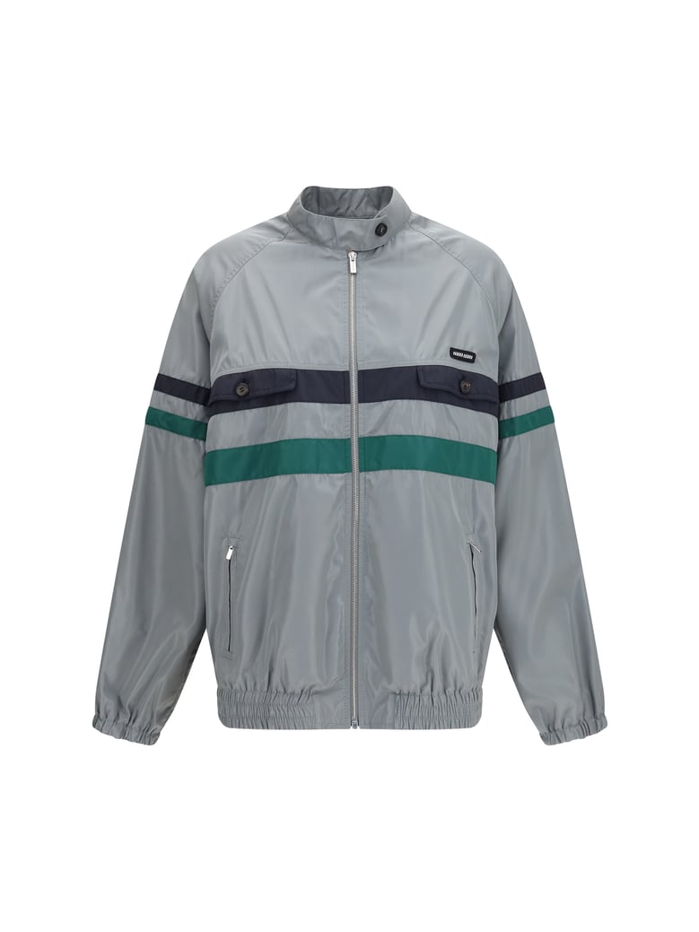 technical silk jacket lead grey by Selfnex