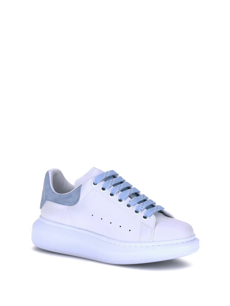 leather sneakers white/powder blue by Selfnex