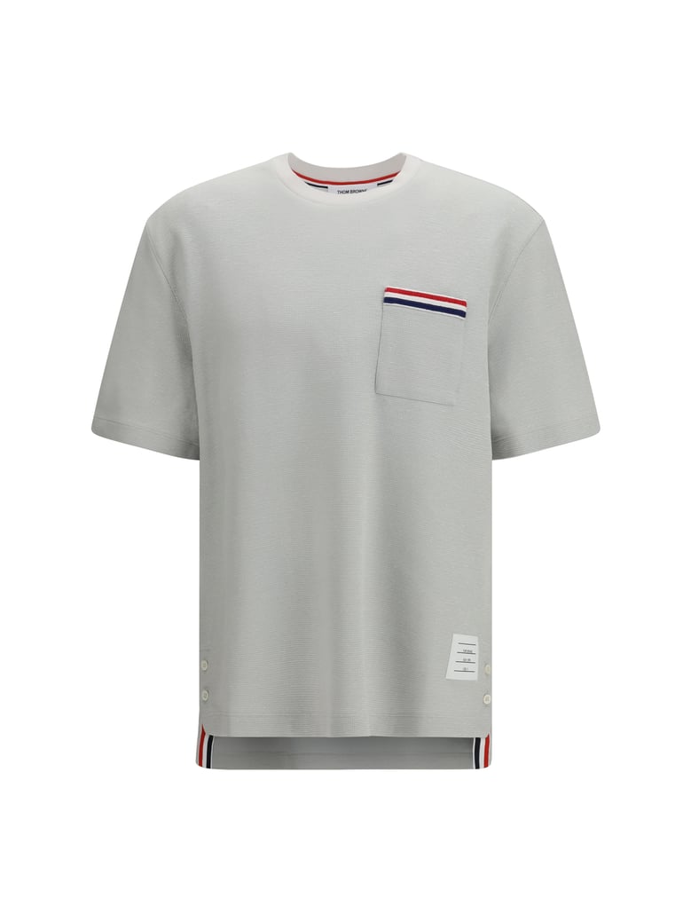 t-shirt short-sleeve pale grey cotton-linen by Selfnex
