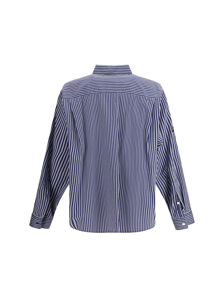 oversized poplin shirt navy/white by Selfnex