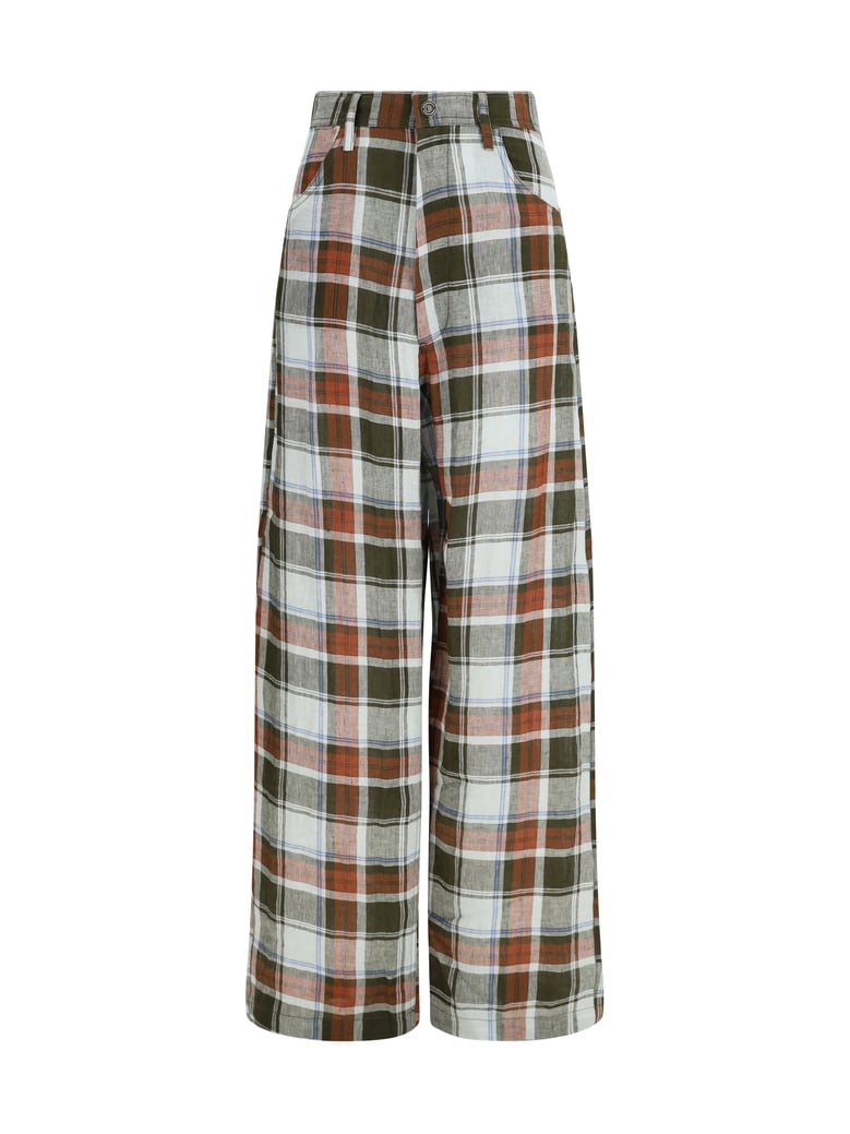 trousers courtney green linen by Selfnex