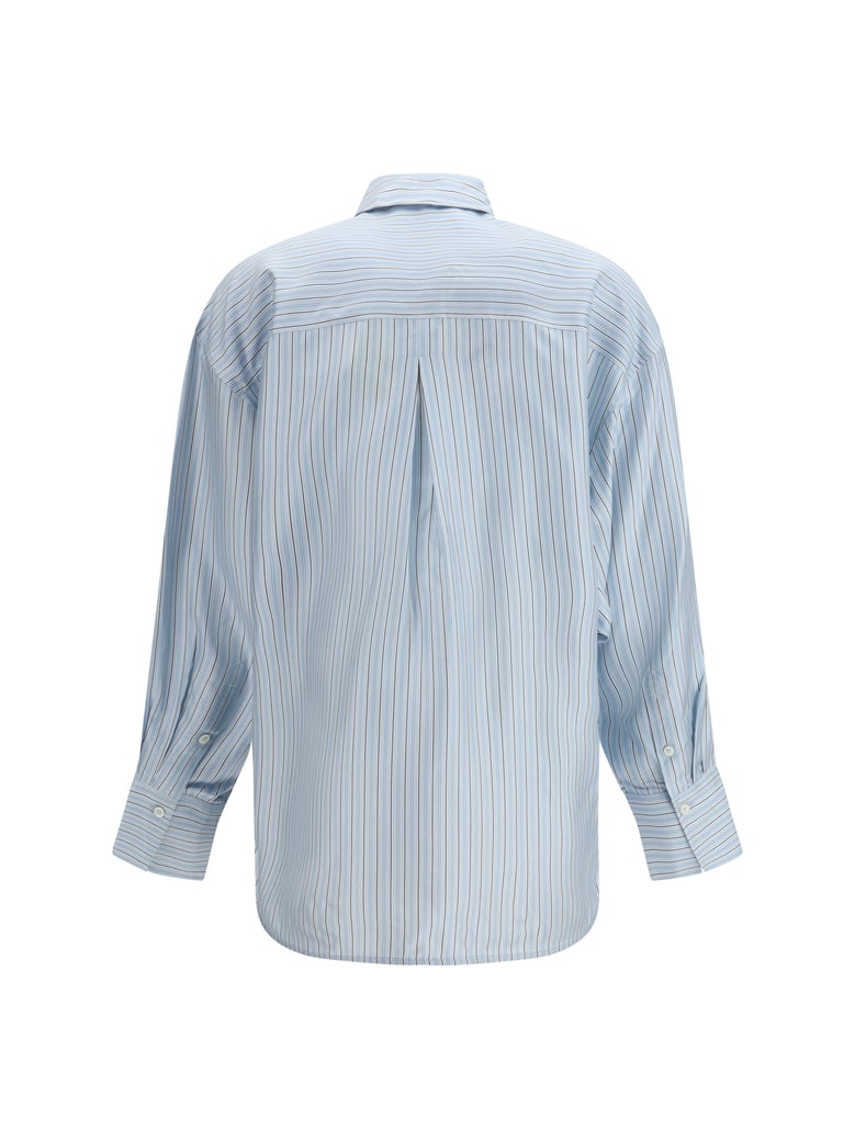 oversized shirt ice/white silk by Selfnex