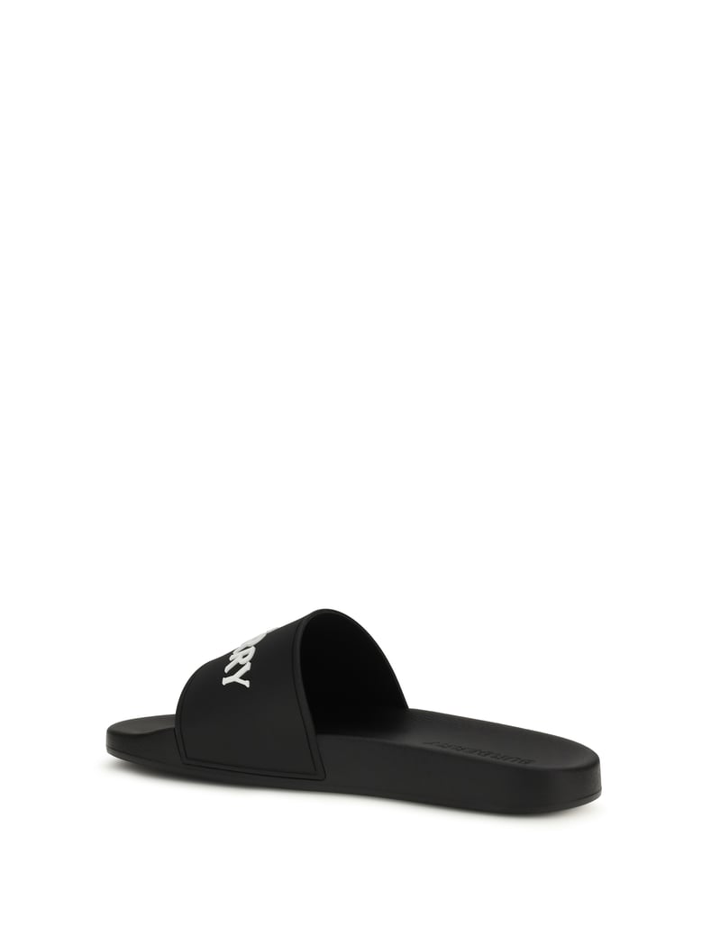 slippers black/white by Selfnex