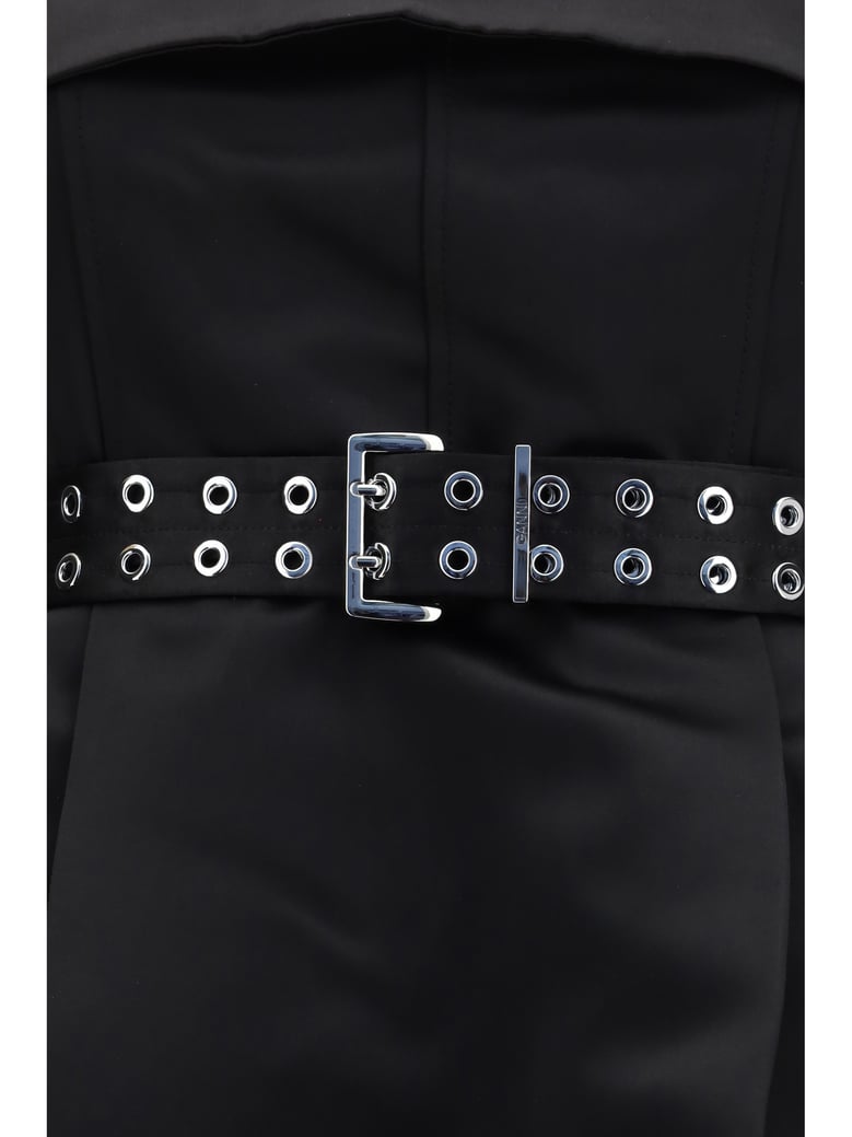 dress short satin full skirt black by Selfnex