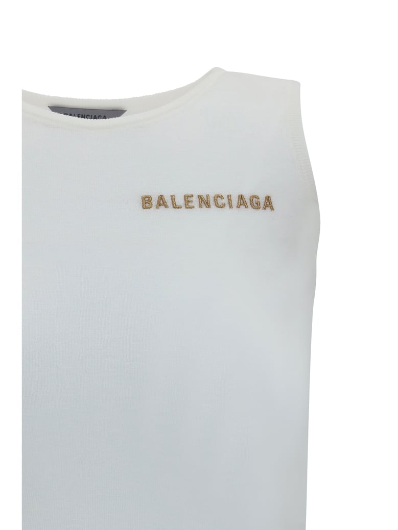 logo tank top white by Selfnex