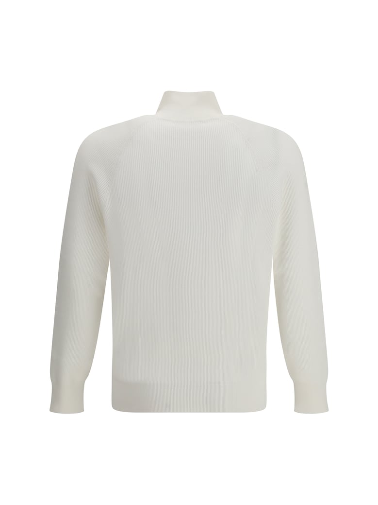 cotton sweater with high neckline by Selfnex