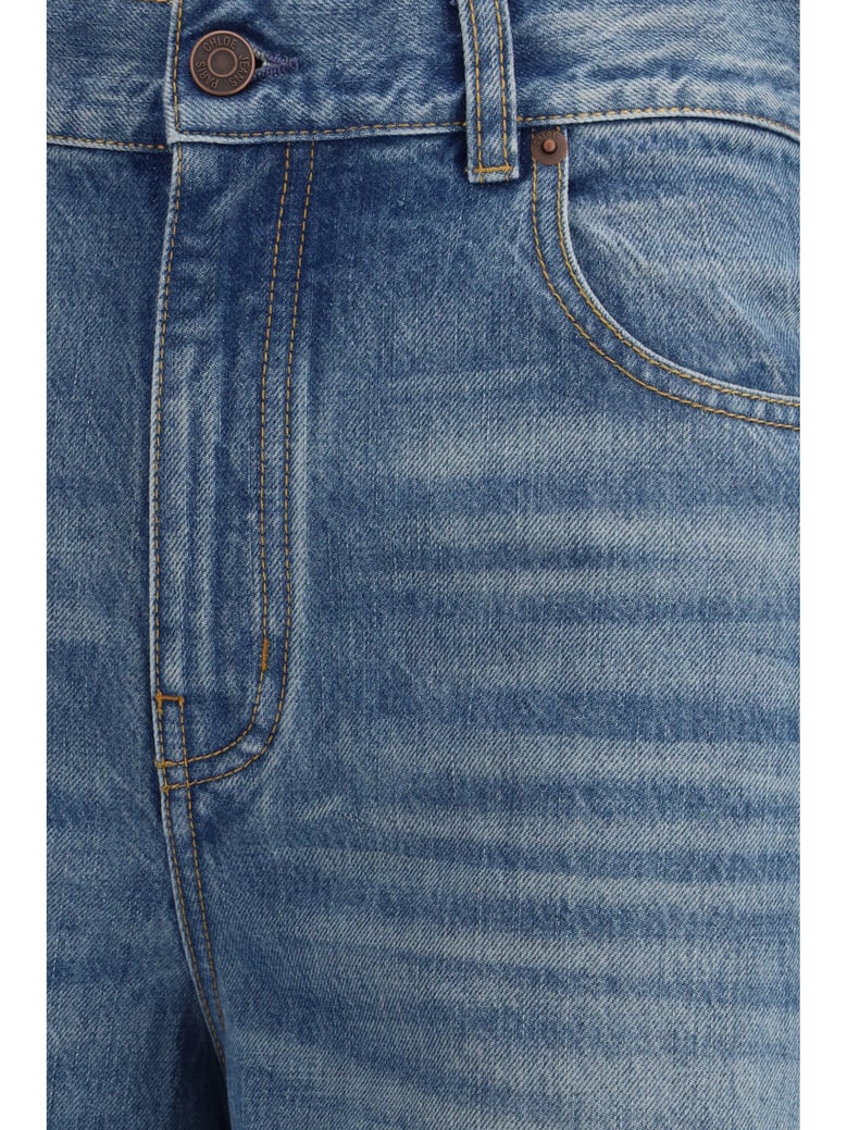 jeans high-rise wide-leg dream blue by Selfnex