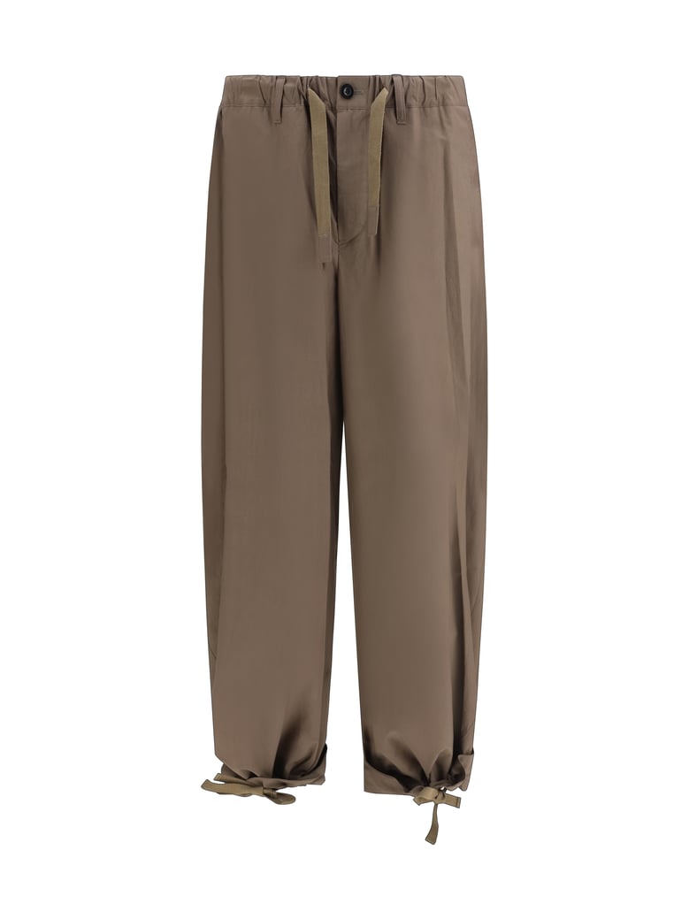 cotton trousers taupe by Selfnex