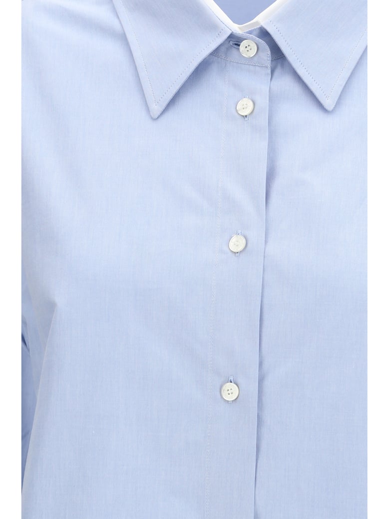 button-up shirt light blue/white by Selfnex