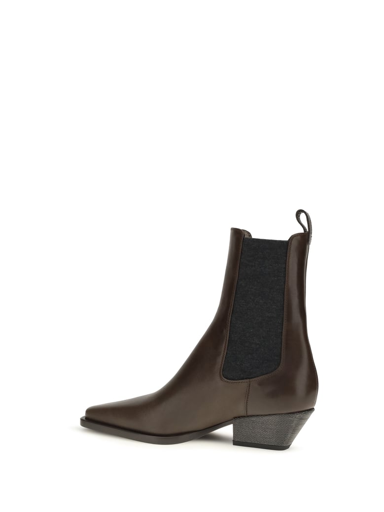 leather ankle boots by Selfnex